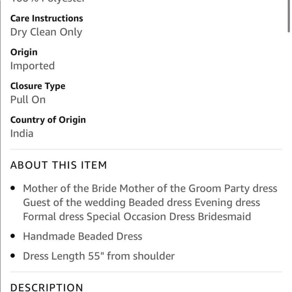 Brand new J Kara formal dress size 18w plus size. - Picture 3 of 6